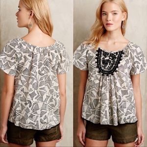 Floreat | Anthro Cuata Embroidered Boho Top